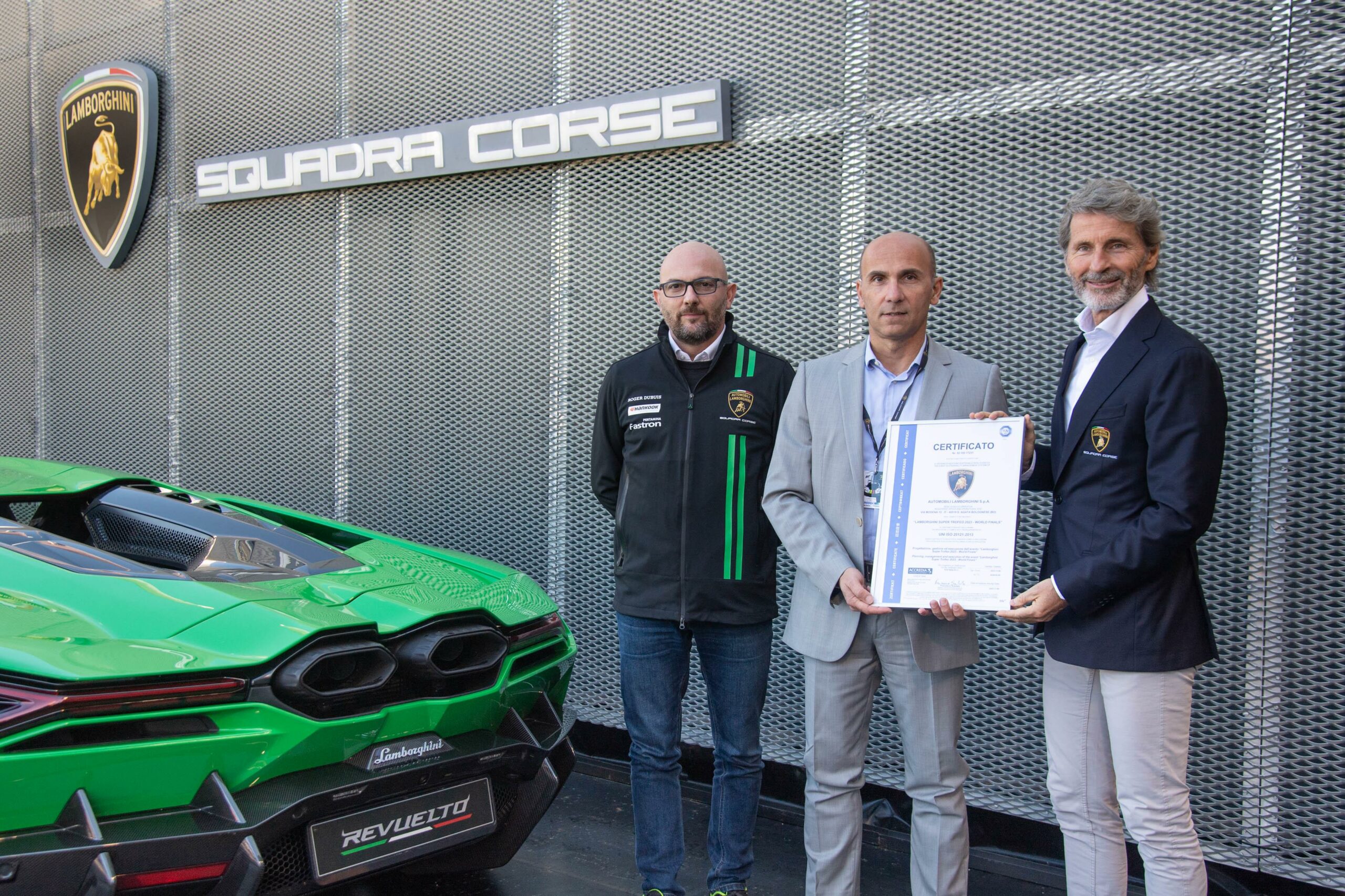 Le World Finals Lamborghini 2023 ottengono la certificazione per la gestione sostenibile degli eventi ISO 20121