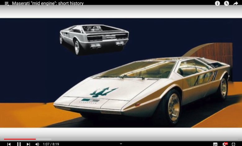 VIDEO DESIGN History – Maserati “mid engine”