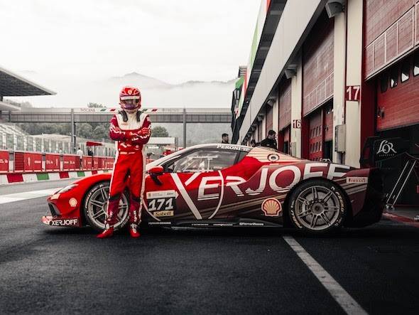 Pole position e podio per il debutto di Andrea Levy al Ferrari Challenge 2024