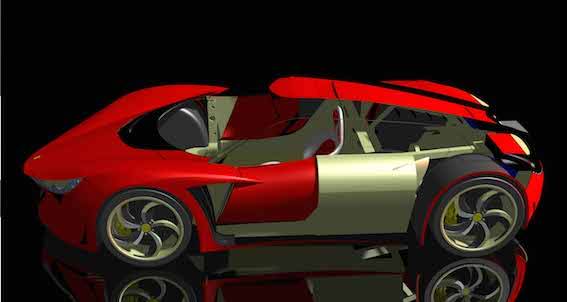 FABRIZIO FERRARI, DESIGNER, GIORNALISTA E DOCENTE UNIVERSITARIO:  UNA VITA SPESA NEL NOME E PER LA PASSIONE DELLE SUPERCARS ITALIANE DELLA “TERRA DEI MOTORI”. – CAP.6.2 – IL PROGETTO “AHD” ACTIVE HIDDEN DOOR – SVILUPPO TECNICO MECCANISMO PORTA (2014-15)