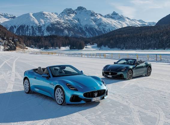 Maserati completa la gamma GranCabrio a The I.C.E. St. Moritz