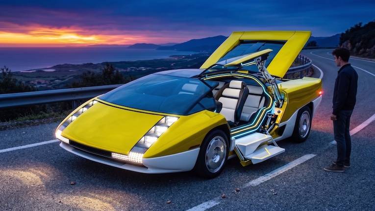 History of Car Design – Parte 1: gli anni 80 – Supercar mid-enfine “COSMOS” – Cap. 29: Progetto di ricerca teorico